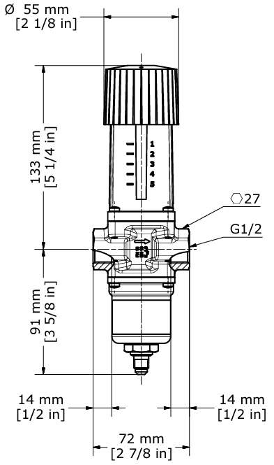 Water valve WVFX15 Danfoss 003N2100 1/2