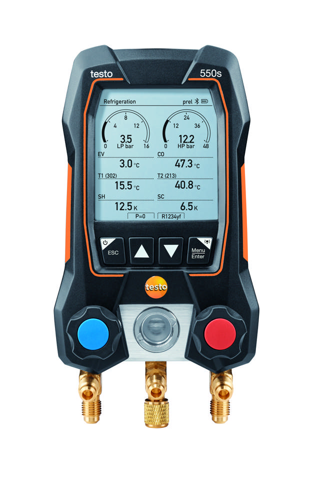 TESTO 550s Measurement set incl. instrument, wireless temperature and service case
