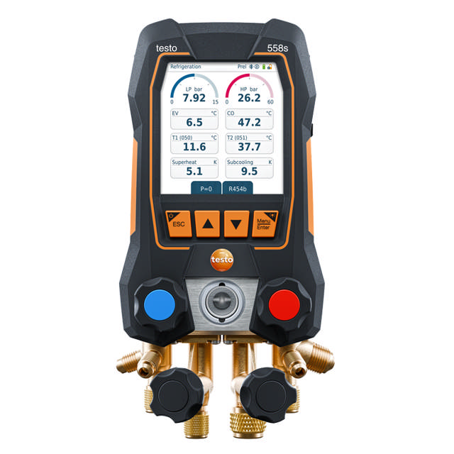 TESTO 558s Measurement set incl. instrument and wireless v temp. sensor and service case