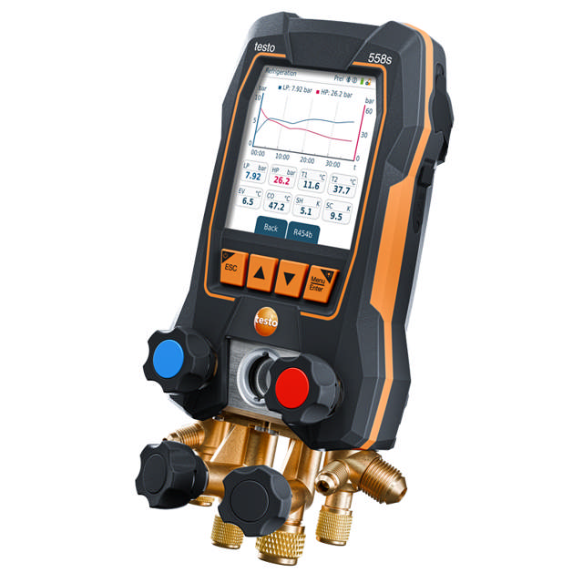 TESTO 558s Measurement set incl. instrument and wireless v temp. sensor and service case