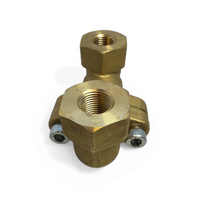 Castel S.R.L Gear rack 3/4''-NPT M - 2x1/2''-NPT F