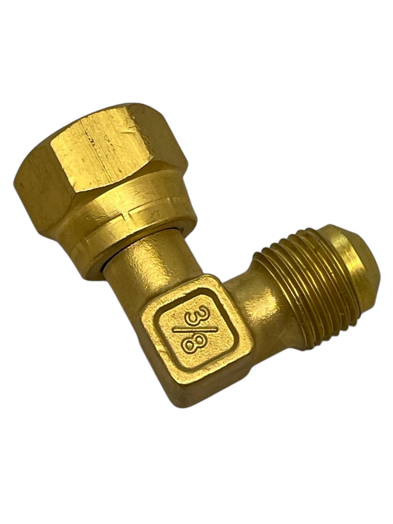Service valve for AC 3/8''M x 3/8''F (angled)