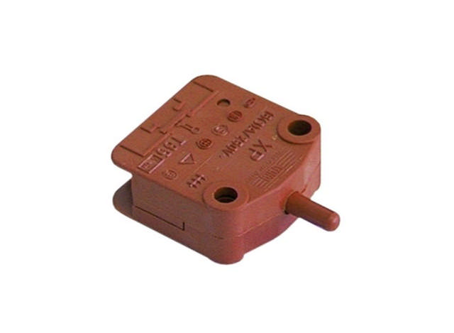 Microswitch with push pin 250V 16A Red