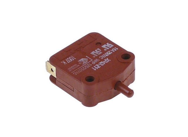 Microswitch with push pin pin activated 250V 16A