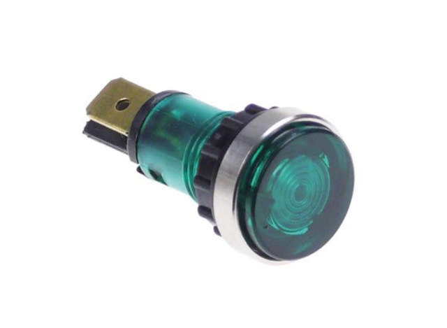 Signal lamp Green Ø12mm, 230V (1pc.)