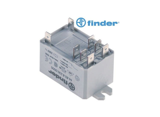 Power relay FINDER 66.82.8.230.0000; 66.82.8.230.1000 (230V) 30A 2CO (Electrolux, Zanussi)
