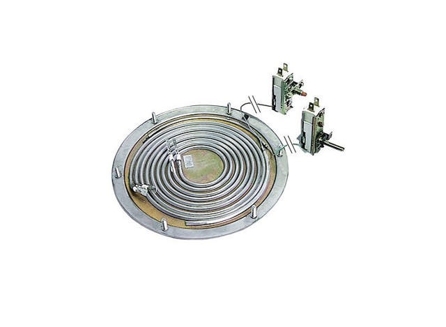 Heating base 1800W 230V incl. thermostat and overheating protection