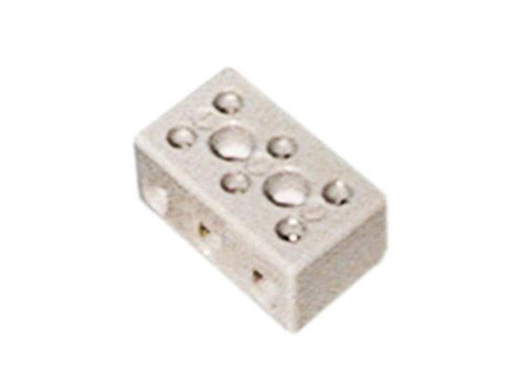 Porcelain terminal 3-pole 10mm² HA 16mm max. 30A max