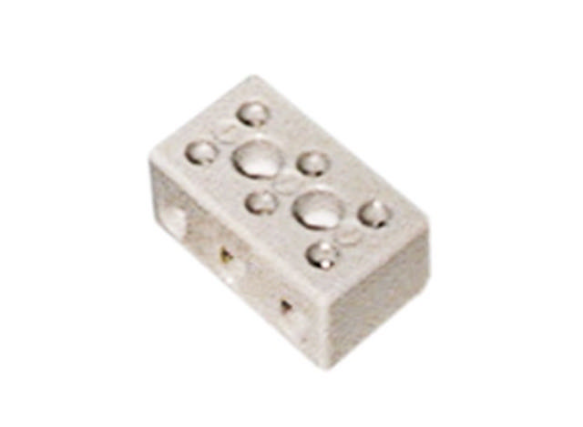 Porcelain terminal 3-pole 10mm² HA 16mm max. 30A max