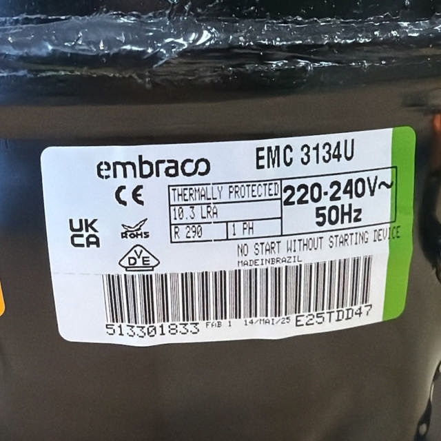 Compressor Embraco EMC3134U