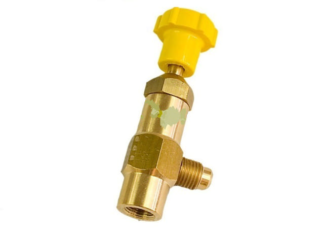 Valve 1/4'' SAE for disposable bottles Refco 10612-2 (9881202)