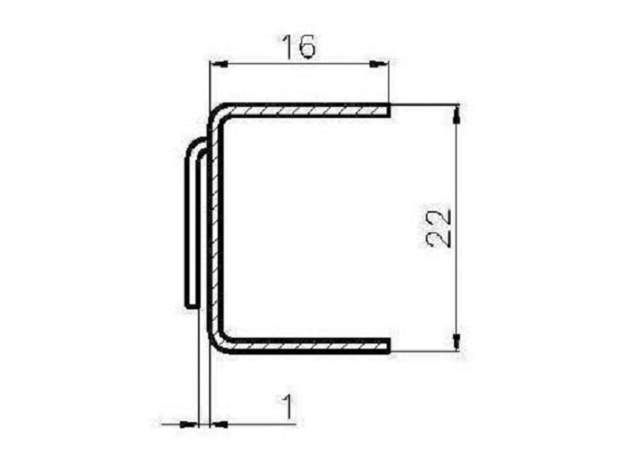 Guides for shelves L-513mm (price/pair)