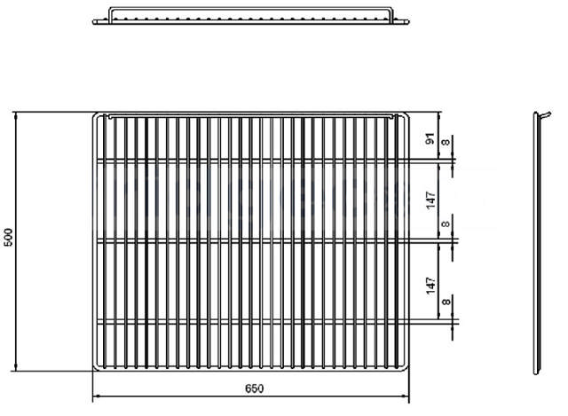 Shelf 650 x 500 Chrome CK-700