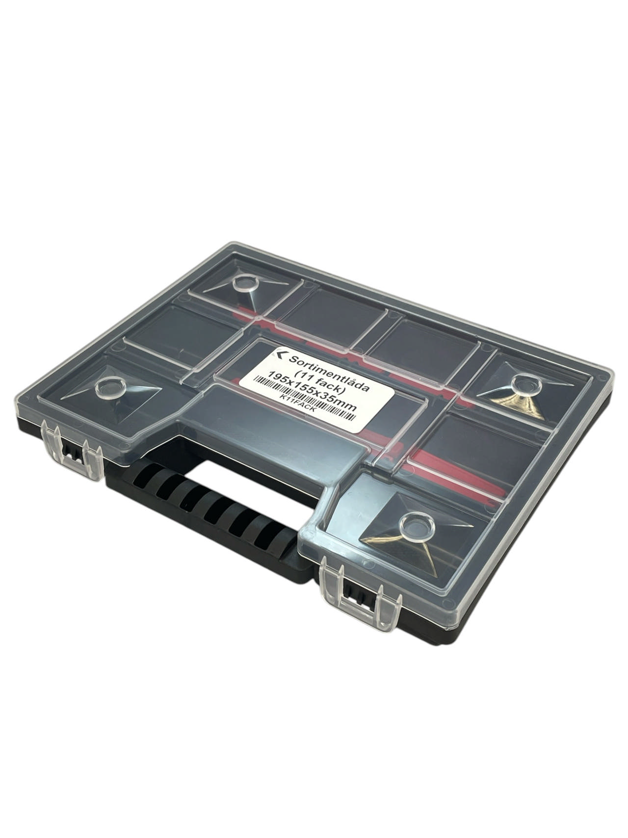 Assortment box (11 compartments) 195x155x35mm