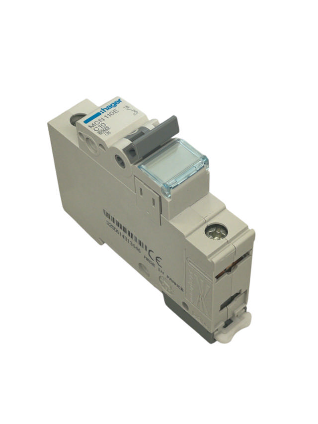 Miniature circuit breaker Hager 230/400V AC 10A 1 pole 6kA IP20