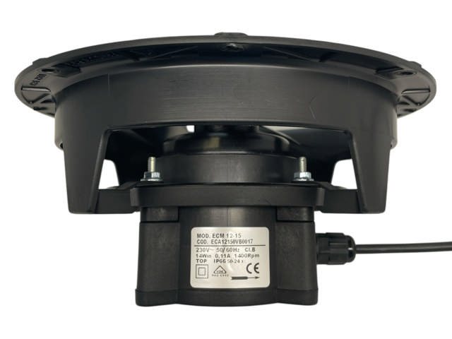 Fan motor Elco ø154mm ECM 12-15 ECA12150VB0017 14W 230V 0.11A 1400rpm IP66