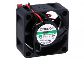Axialfläkt Sunon 40x40x20mm; 18,3m3/h; 27,5dBA; 12VDC