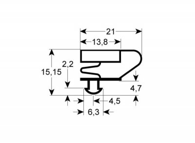 Magnetlist Tryckin Profil 0062 498x620y Yttermått