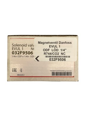 Solenoid valve Danfoss EVUL 1 ODF Solder 1/4'' R744/CO2 NC