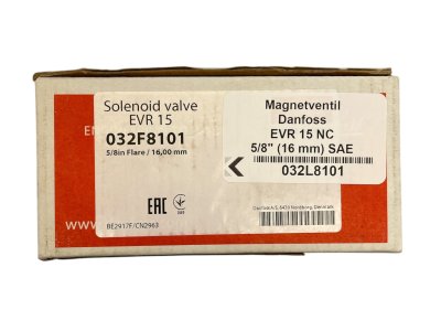 Solenoid valve EVR 15, Flare, 5/8 in, 16 mm