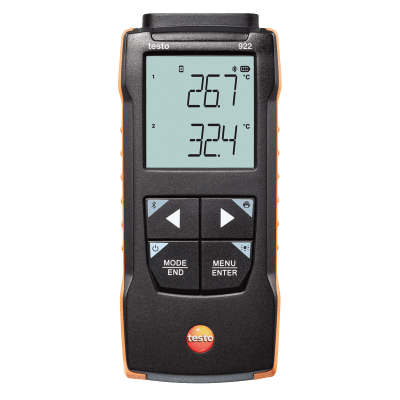TESTO 922 - Differential temperature measuring instrument for TC Type K