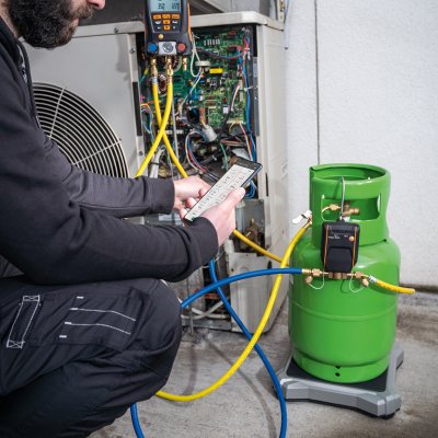 TESTO 560i Kit - Digital refrigerant scale with Bluetooth, and automatic charging valve