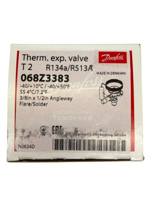 Thermostatic expansion valve Danfoss T 2 068Z3383 R134a/R513A