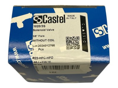 Magnetventil Castel 1020/3S 3/8 SAE NC (utan spole)