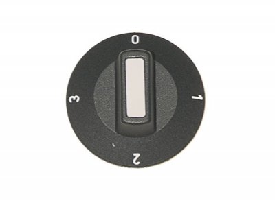 Knob Switch 4-ways 50mm shaft ø 6x4,6mm Black