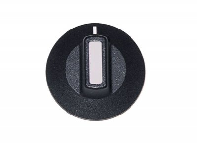 Knob Switch zero mark ø50mm Shaft ø6x4,6mm Black