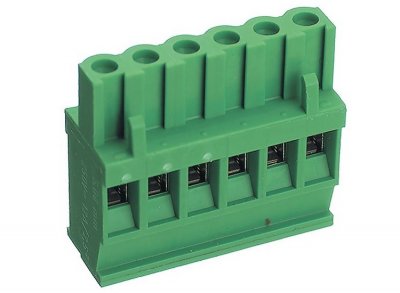 Terminal block 3 pole straight 5,08mm