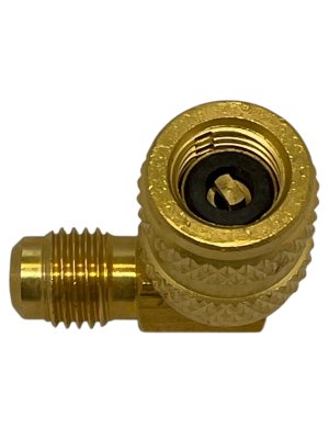 Service valve for AC 1/4''M x 1/4''F (angled)
