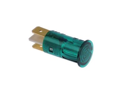 Indicator light Ø 12,5mm 230V Green
