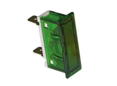Indicator light Green 34x10mm 400V
