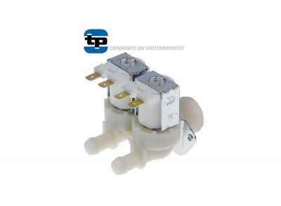 Solenoid valve double straight 230VAC IN-3/4" OUT-11,5mm