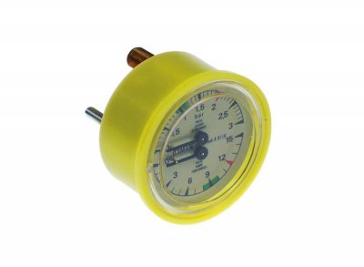 Manometer Analog Double scale ø63mm Pressure 0-3/0-15bar