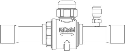 Kulventil – Castel 6570/M12A, 12 mm ODS Lödanslutning