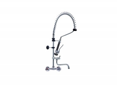 Pre-rinse unit with wall-mounted water tap 1/2" 180° with swivel spout/-tap