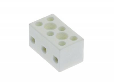 Porcelain terminal block 3-pole 2.5mm² HD-14mm - max 32A max 250V