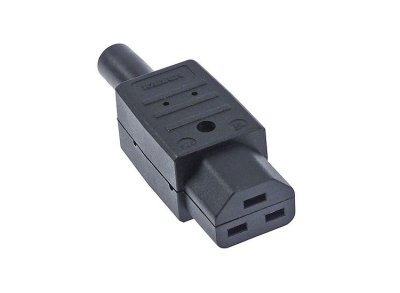 High temperature appliance socket C21 straight max 16A/250V T155 screw