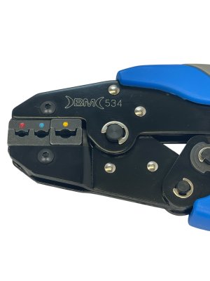 Crimping tool for insulated cable lugs (0.25 - 6mm²), AWG 22-10