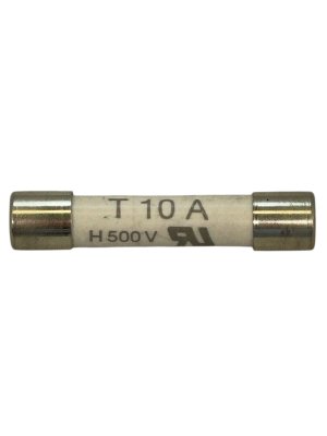 Fuse ceramic Slow acting 10A 500VAC 6,3x32mm (1pcs.)