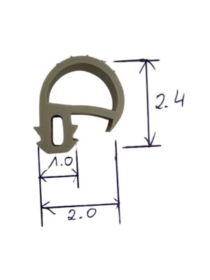 Silicone profile 70-327 (AJ07) price/meter
