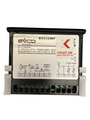 Thermostat Evco EV3143N7 (NTC not included) 16A (230V) BUZ