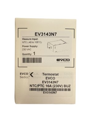Thermostat Evco EV3143N7 (NTC not included) 16A (230V) BUZ