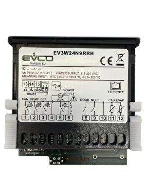 Termostat EVCO EV3W24 N9RRH NTC (ej ingår) 115-230 VAC