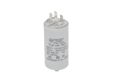 Operating capacitor 15µF Ducati 416.10.22.. 450V 50/60Hz ø 35mm L:71mm