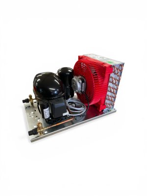 Luftkylt aggregat Embraco NEU2140GK R404A 8.78cm³ LBP 50Hz 230V med tank