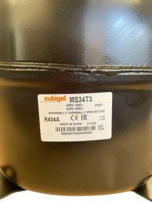 Compressor Cubigel MS34T3 /S R404A 34.42 cm³ HMBP 3-PHASE 400V